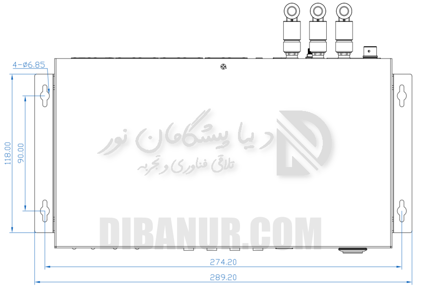 پنل پشت H6 | Huidu H6 | Dibanur دیبانور