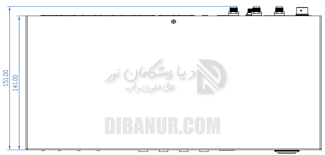 پنل جلوی H8 | Huidu HD-H8 | Dibanur دیبانور