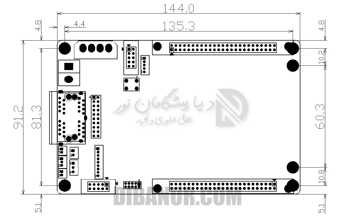 کارت رسیور کنترلر Linsn RV908/RV908m32 | Linsn | Dibanur دیبانور | نمای 8